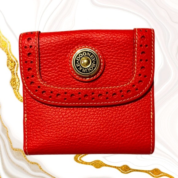 Dooney & Bourke Handbags - Dooney & Bourke Red Leather Wallet